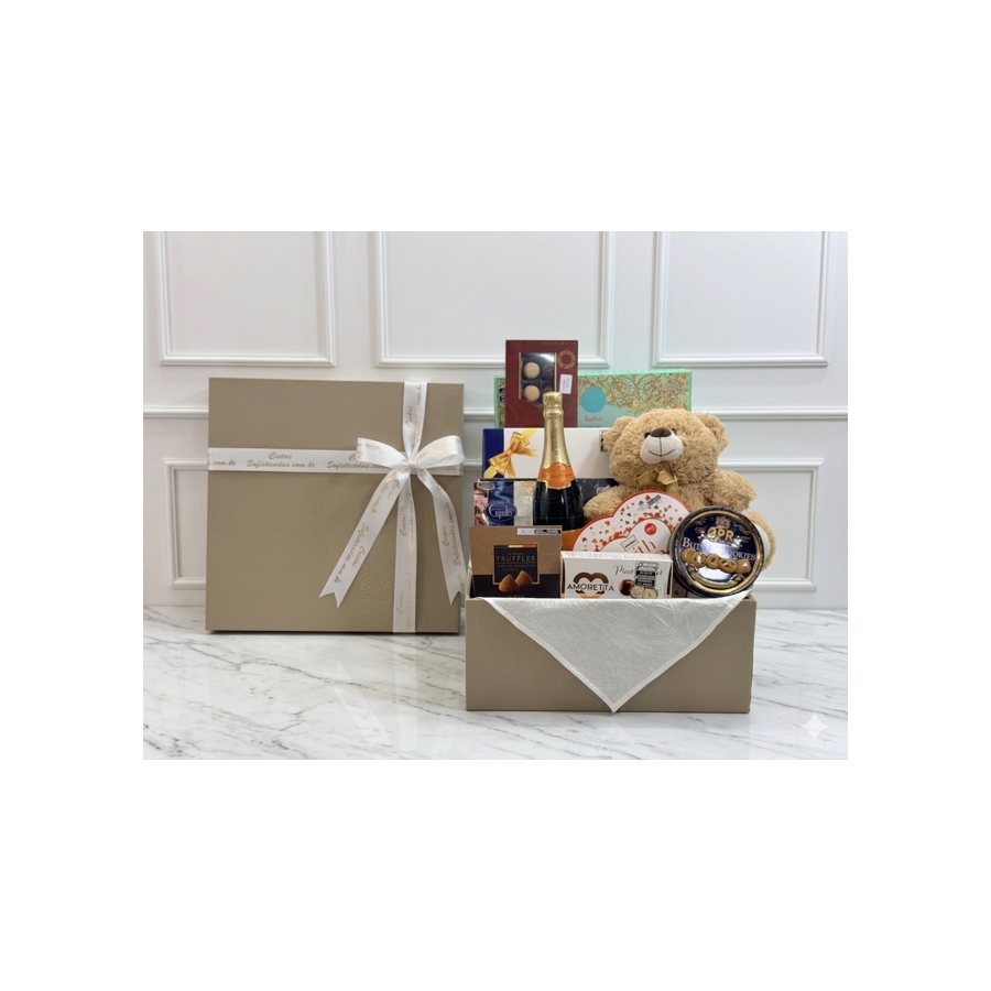 Foto Cesta de Chocolate Delights Sparkling Love