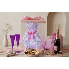 Foto Cesta Romântica Urso Led