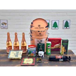 Cesta Reveillon Natal Rosé Perini