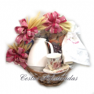 Cesta de Café da Manhã Luxo Dupla - Imagem 2