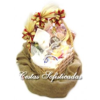 Cesta Queijos e Vinho Luxo