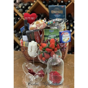 Cesta de Fondue Alto Luxo