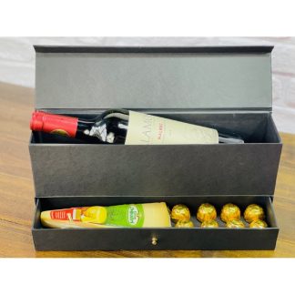 Cesta Queijos e Vinho Alamos
