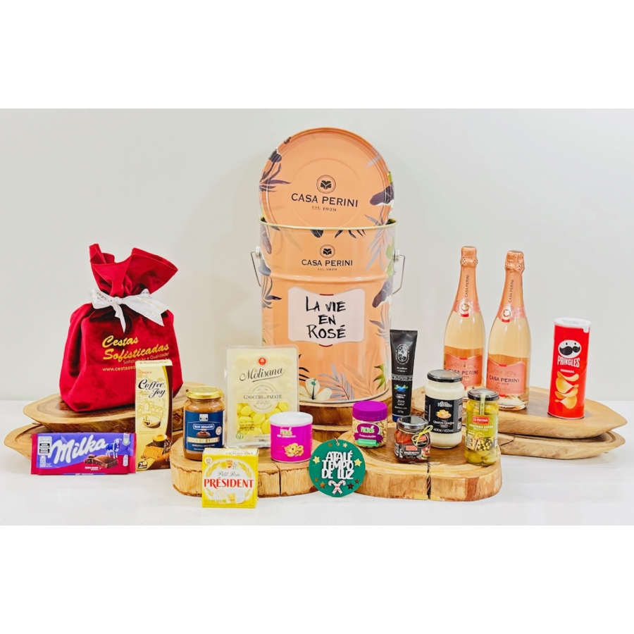 Cesta de Natal La Vie Rosé Perini
