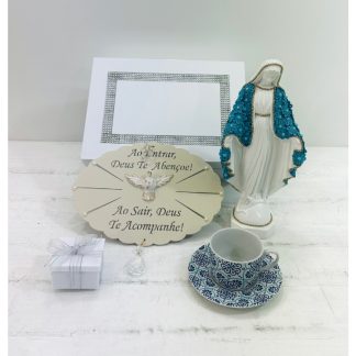 Cesta Nossa Senhora Manto Azul Guipir