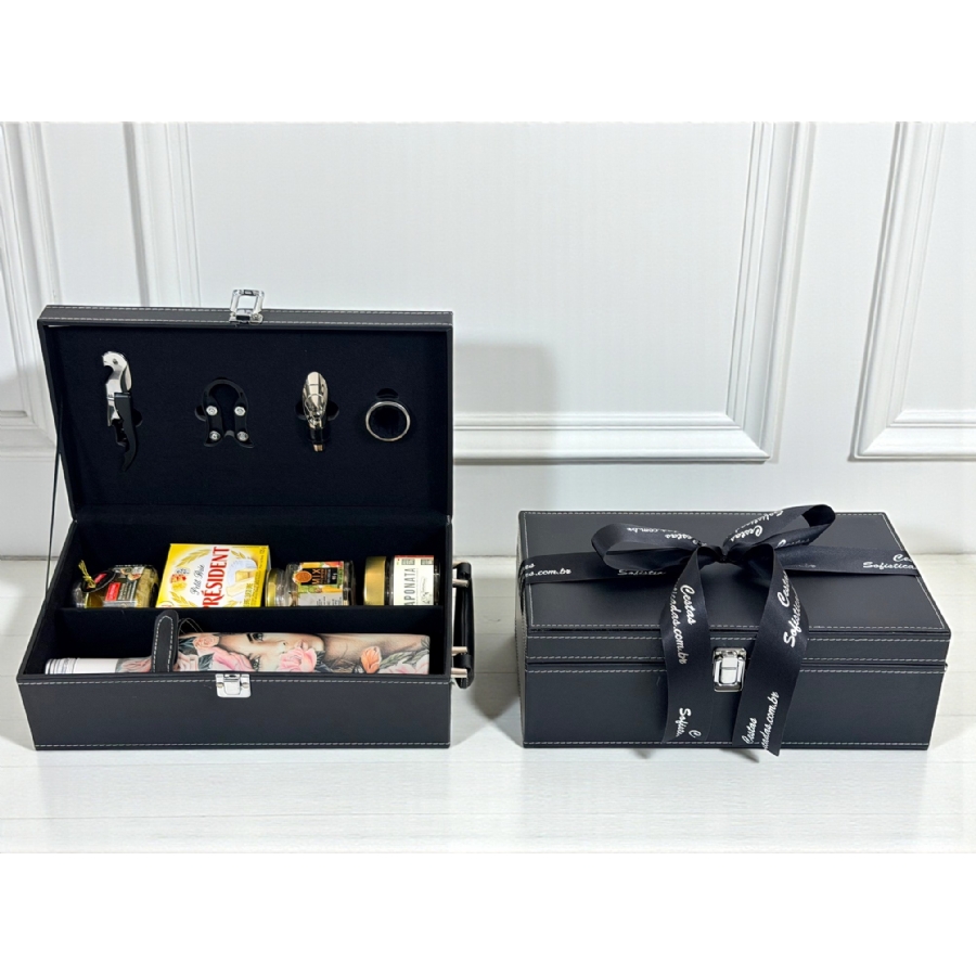 Kit Executiva Queijo e Vinho La Piu Belle