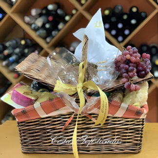 Cesta Queijos e Vinhos com Classe