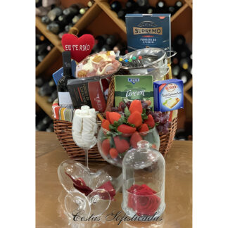 Cesta de Fondue Alto Luxo